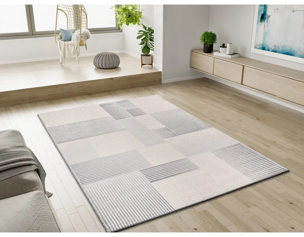 Jasnoszaro-kremowy dywan 80x150 cm Baresa – Universal
