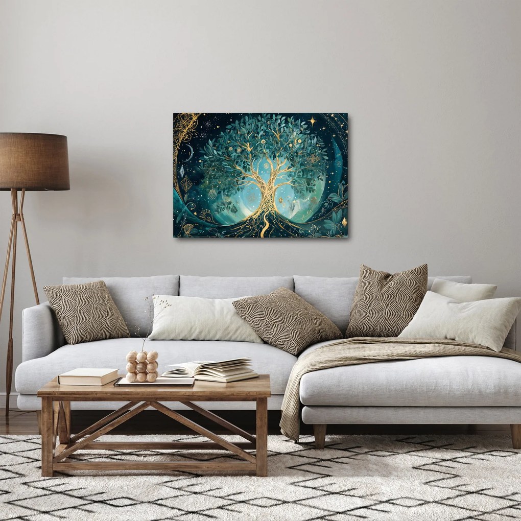 Obraz – Drzewo życia we wszechświecie (70x50 cm)