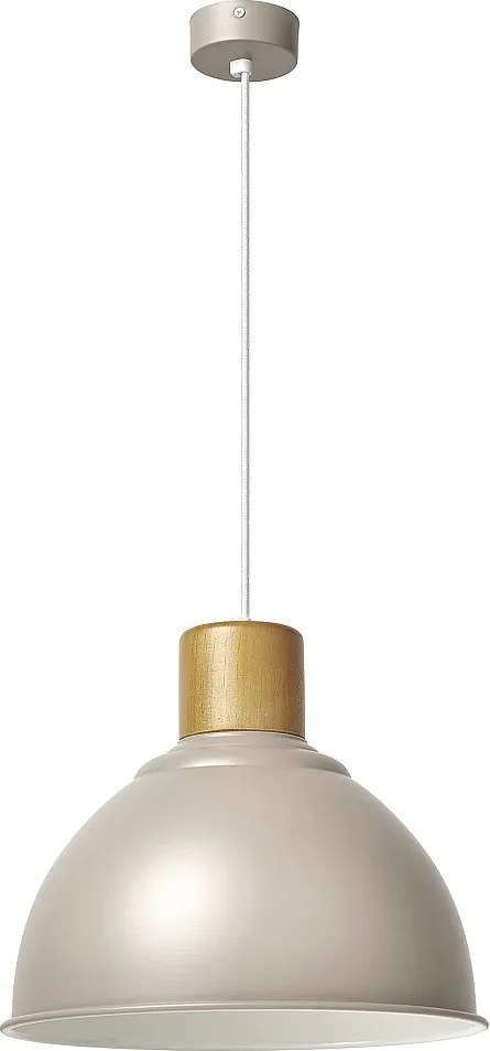 Lampa sufitowa VALAN w stylu klasycznym i nowoczesnym - wys. 100 cm x g?. 34 cm - E27 60W - stal i drewno - IP20 - mokka
