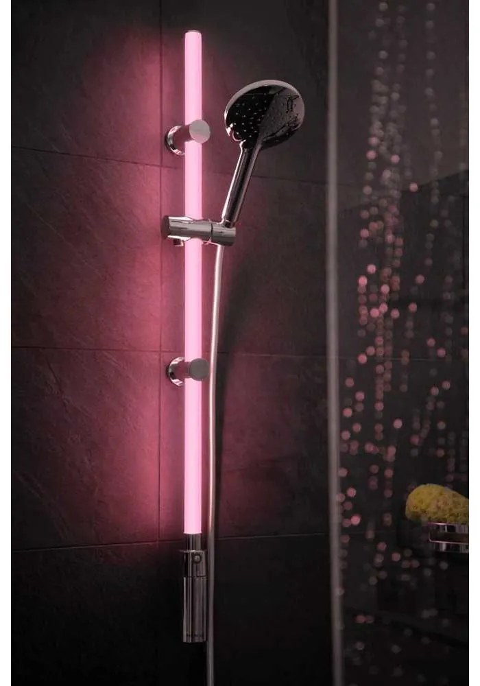 Zestaw prysznicowy w kolorze srebra 94 cm LED – Wenko