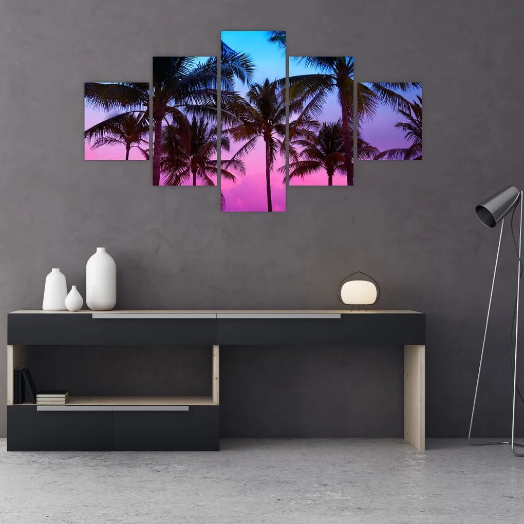 Obraz - Palmy w Miami (125x70 cm)