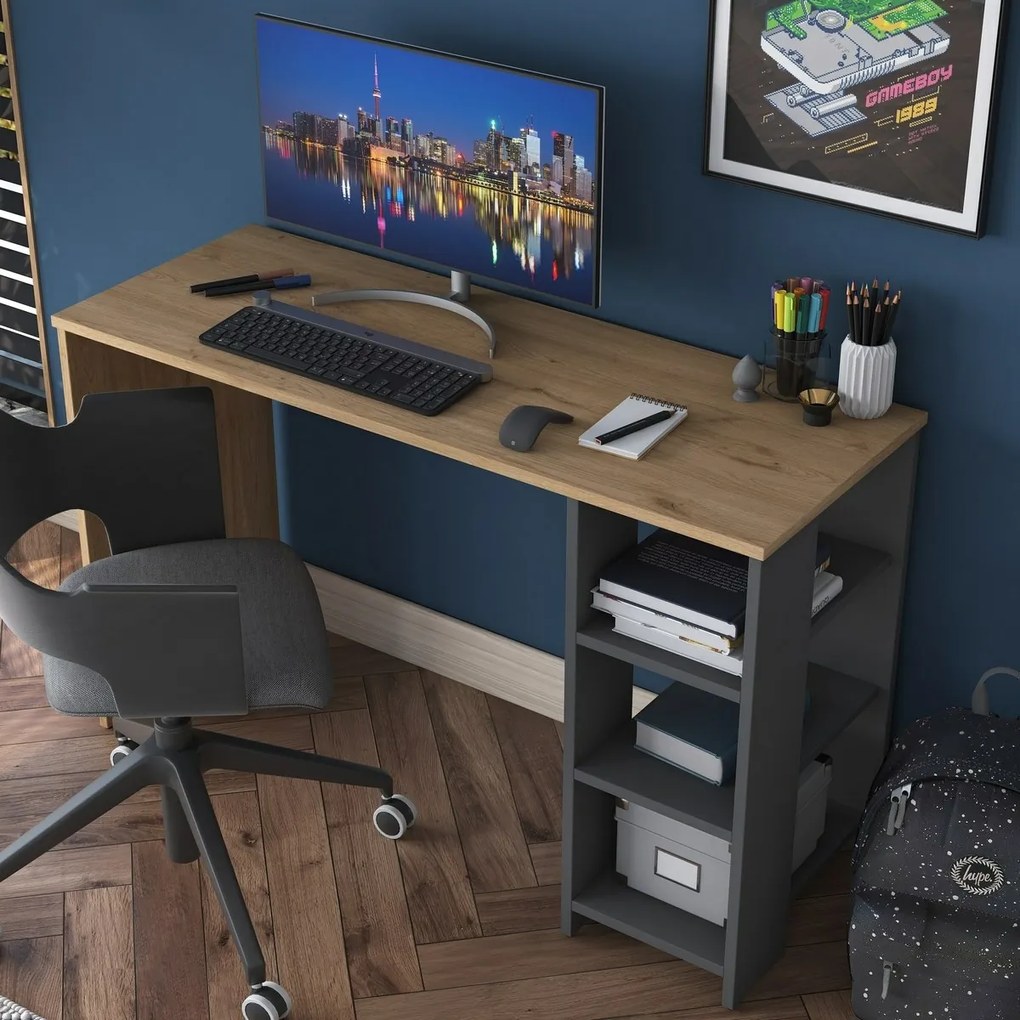 Biurko Hamen Walnut and Anthracite