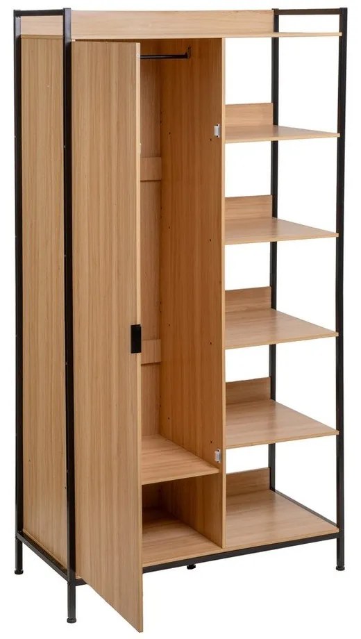 Szafa otwarta w naturalnym kolorze 100x190x48 cm Armarios – Casa Selección