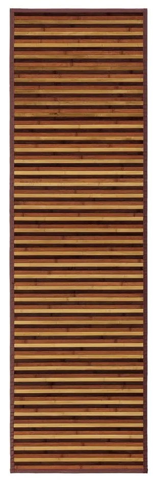 Musztardowo-brązowy bambusowy chodnik 60x200 cm – Casa Selección