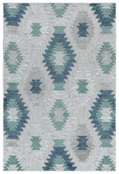 Dywan sznurkowy Bahama szaro-kremowo-niebieski 80 cm x 250 cm