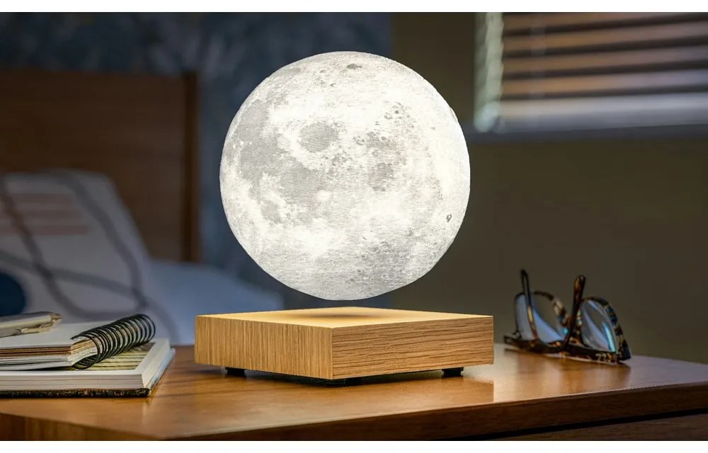 Lampa stołowa LED w naturalnym kolorze (wysokość 14 cm) Moon – Gingko