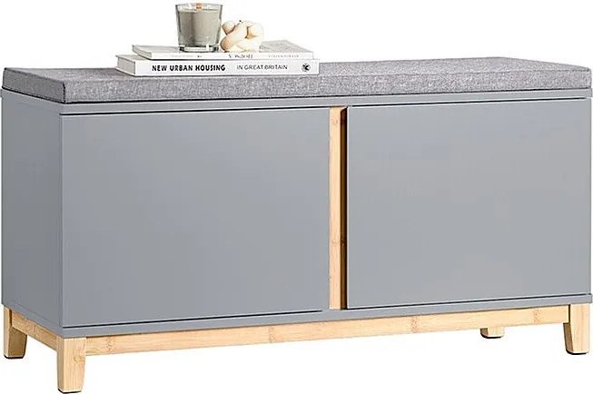 Ławka na buty z siedziskiem i 2 drzwi FSR117-HG