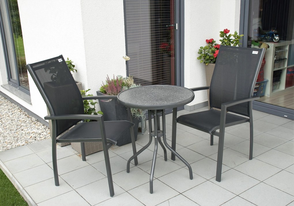 EXPERT - aluminiowe sztaplowane krzesło ogrodowe - Towar z drobną wadą (N526)