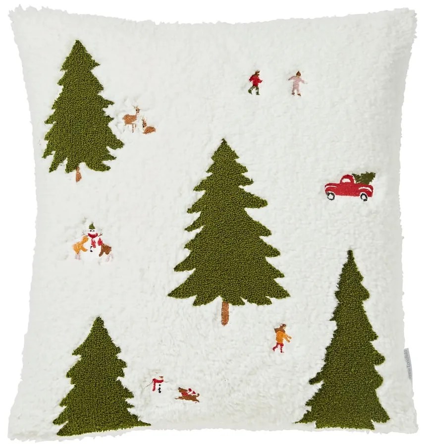 Poduszka dekoracyjna ze świątecznym motywem z materiału bouclé 45x45 cm Christmas Tree – Catherine Lansfield