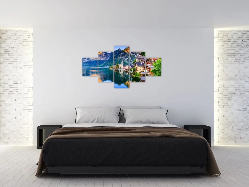 Obraz - Wieś alpejska (125x70 cm)