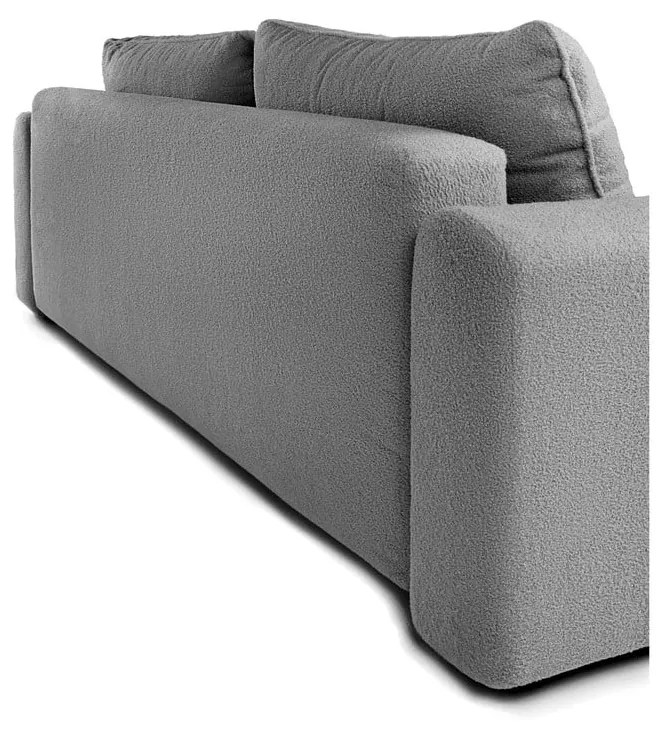 Szara rozkładana sofa z materiału bouclé 247 cm Quinoa – Bonami Selection