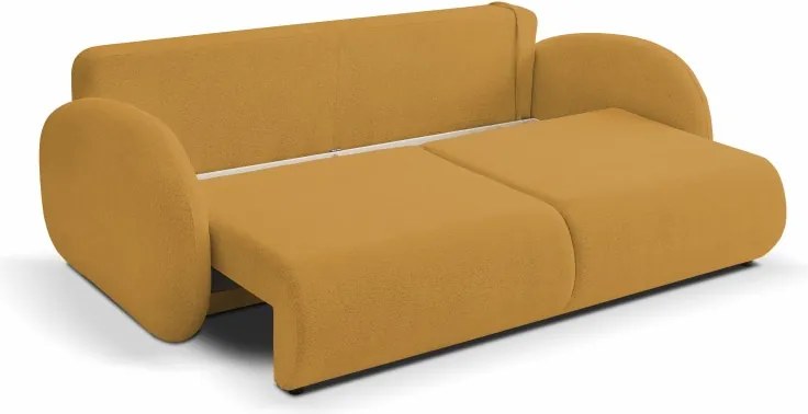 Sofa LOOP z funkcja spania i pojemnikiem ZŁOTY RAVEN 66