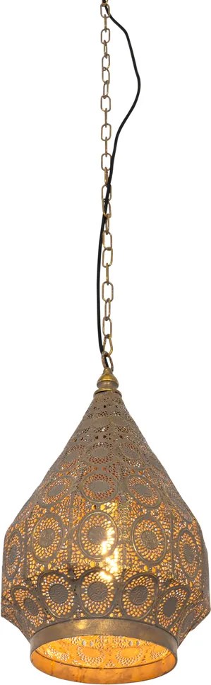 Orientalna lampa wisząca złota 26 cm - Mowgli