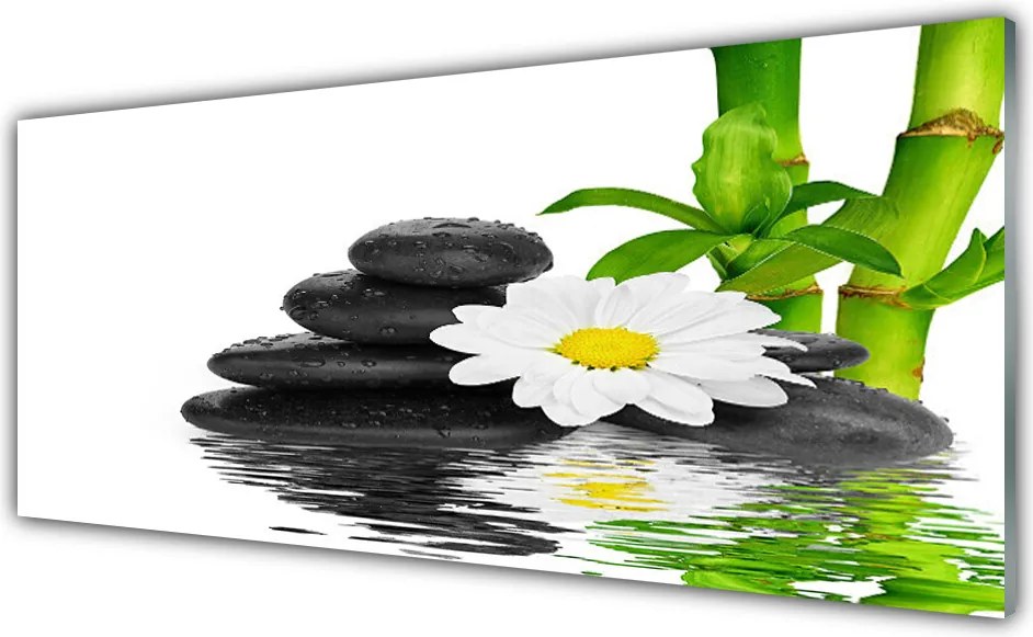 Panel Szklany Harmonijna Kompozycja Zen z Bambusem