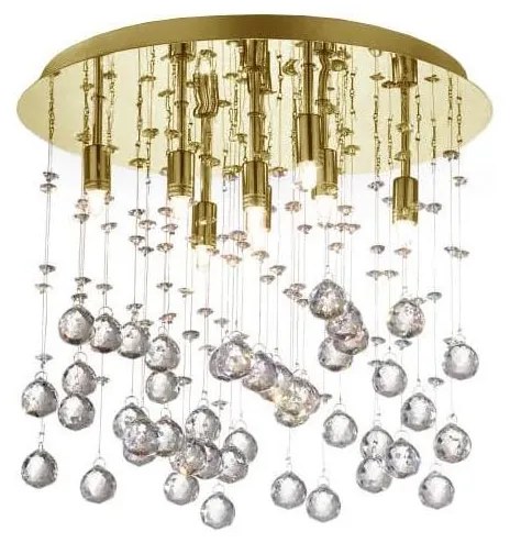 Ideal Lux-LED Lampa sufitowa kryształowa MOONLIGHT 8xG9/3W/230V śr. 40 cm złoty