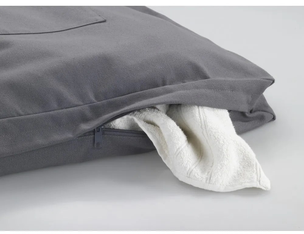 Szary wiszący kosz na pranie Wenko Door Laundry, 65 l