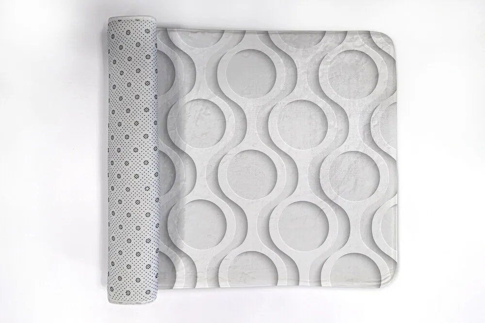 Antypoślizgowy dywanik łazienkowy Antypoślizgowy dywanik łazienkowy Koła wzór