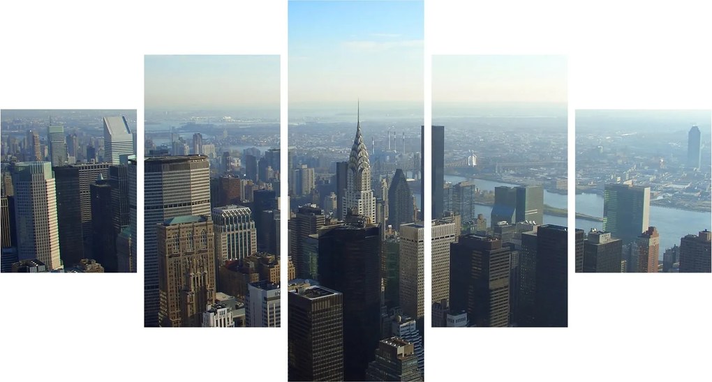 Obraz - Manhattan za dnia (125x70 cm)
