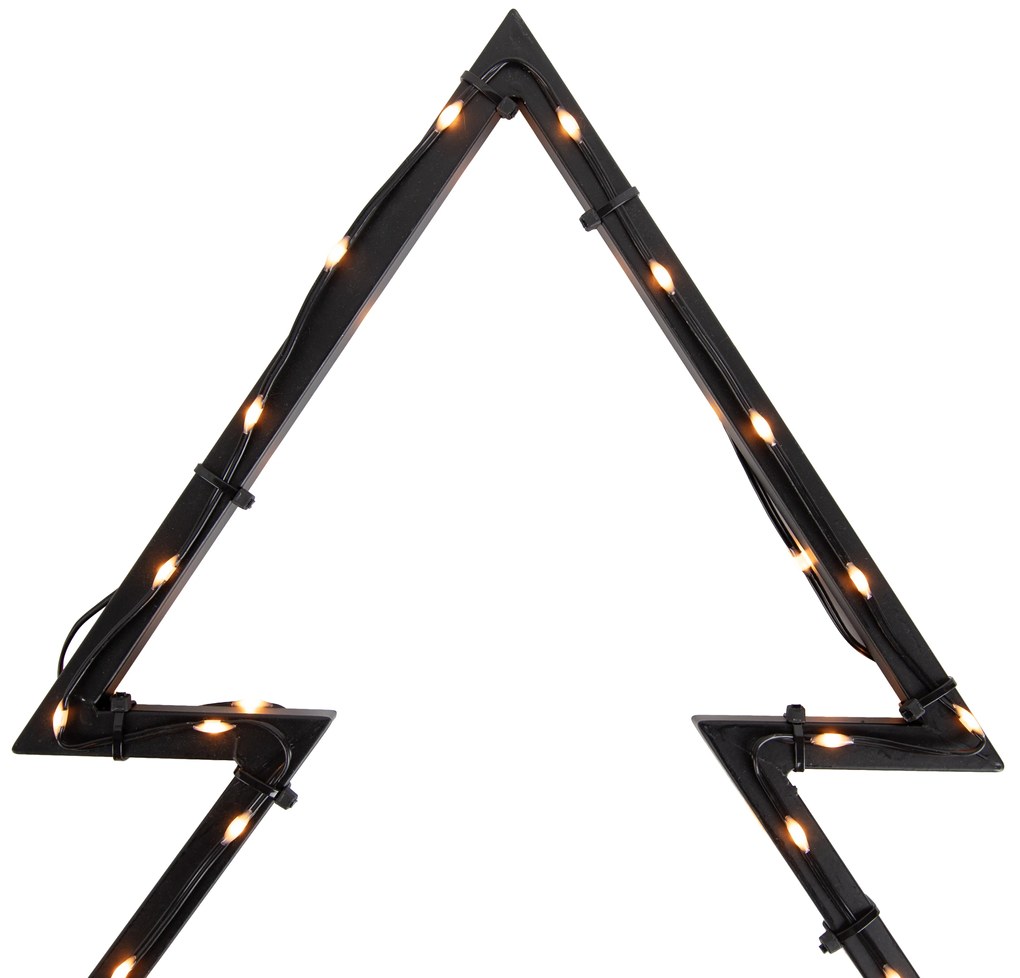 Zewnetrzna Reflektor choinkowy czarny 71 cm z LED IP44 - Kas Oswietlenie zewnetrzne