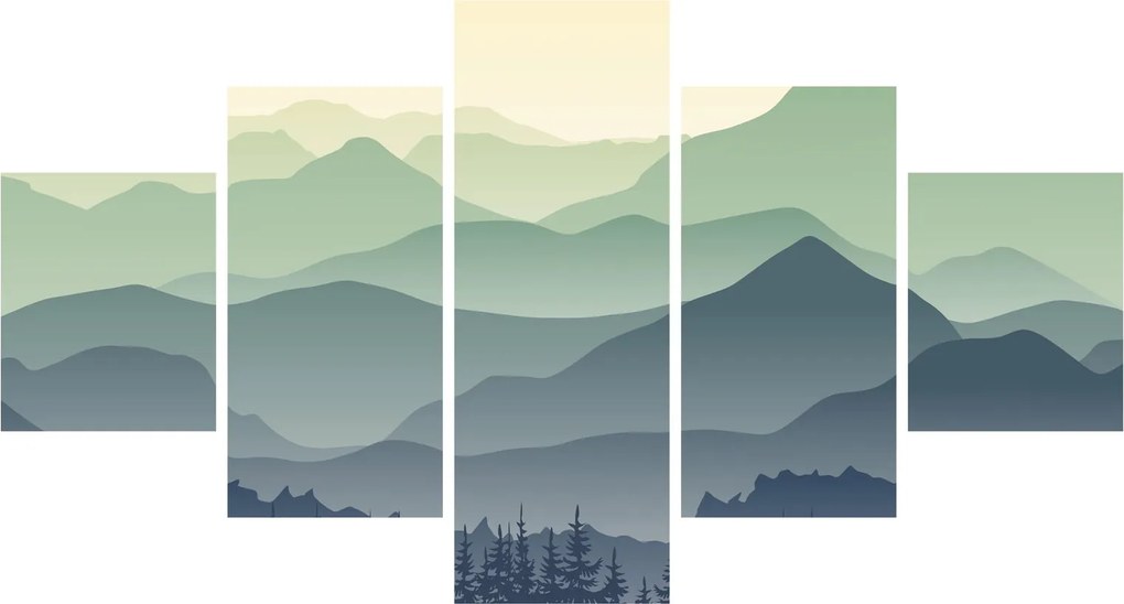 Obraz - Forest Mountain (125x70 cm)