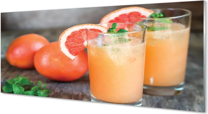 Szkło Ozdobne do Kuchni Cytrusowy Koktajl Grejpfrutowy