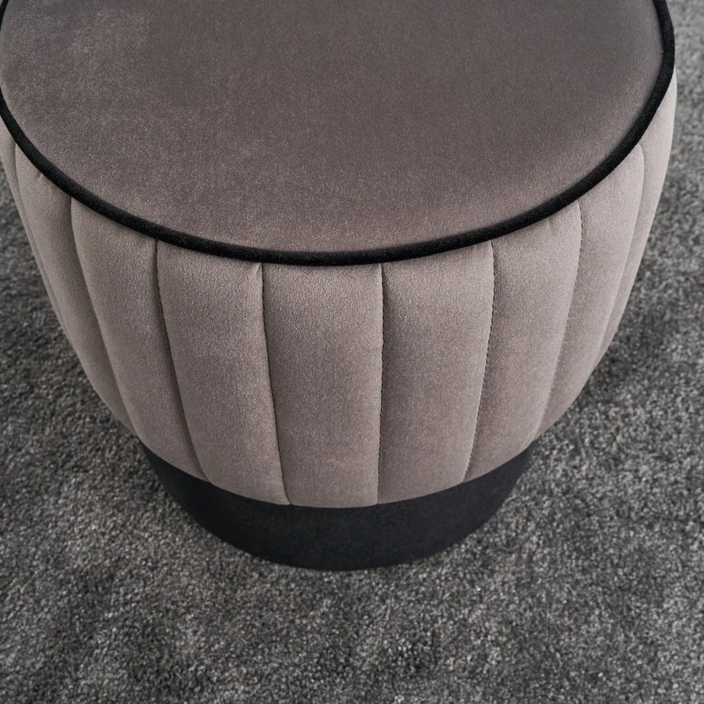 Stołek Rose Pouf Grey