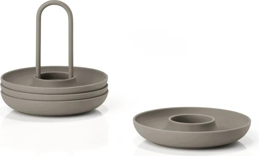 Metalowe kieliszki na jajka zestaw 4 szt. Singles – Zone