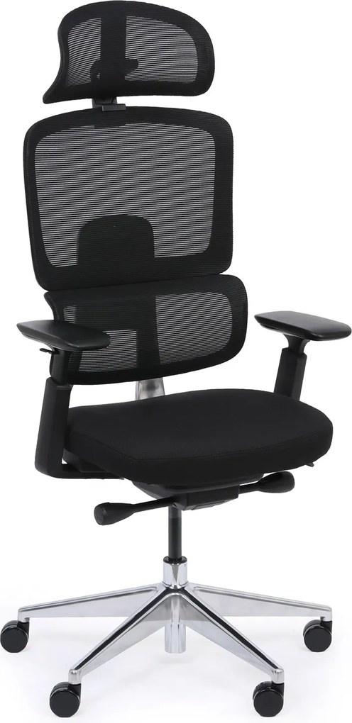 Krzesło biurowe WILMOT MF 1+1 GRATIS, czarna rama, czarna