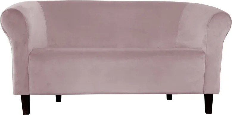 Sofa Milo tkanina Welur wygodna sofa tapicerowana do salonu i poczekalni : Kolor nogi - Venge, Kolor tkaniny - VELVET - MG55, Typ tkaniny - Velvet, Wysokość nogi - 15 cm