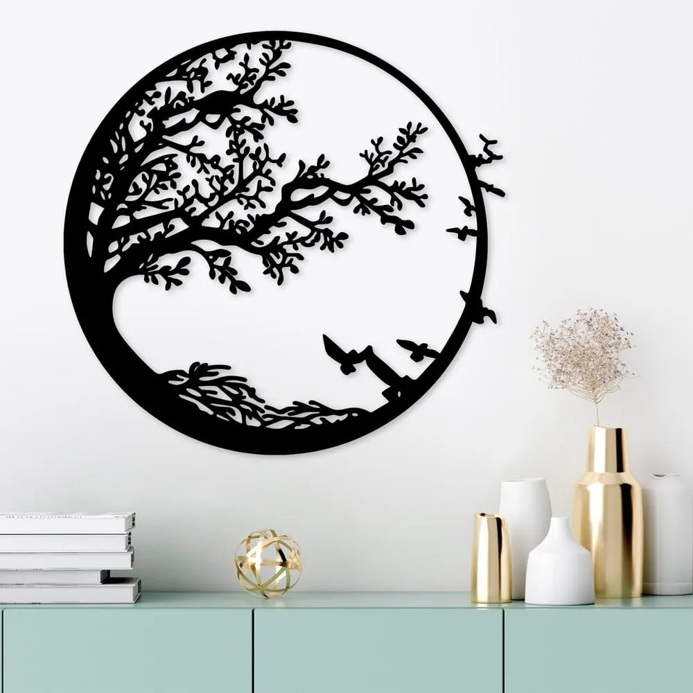 Metalowa dekoracja ścienna 68x66 cm Tree – Wallity