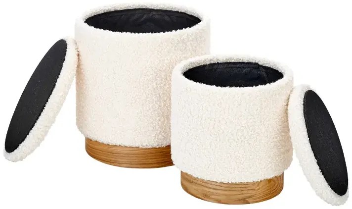 Komplet 2 puf ze schowkiem M8-M68