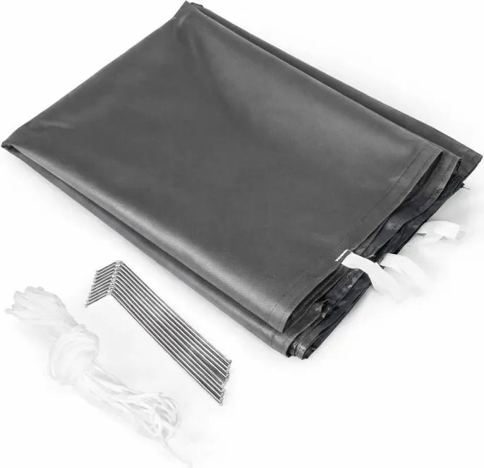 Pawilon ogrodowy 6x3 m szary FGC4 - namiot eventowy automatyczny, regulowana wysokość