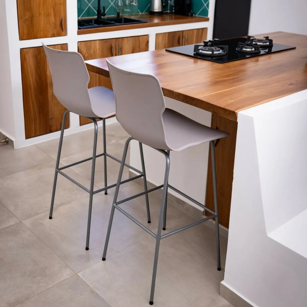 Krzesło barowe Duo Stone 48 x 51,8 x 116 cm