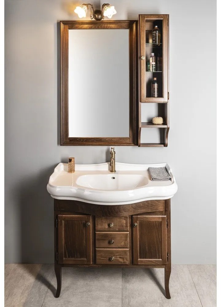 Biała ceramiczna umywalka 100x54,5 cm Retro – Sapho