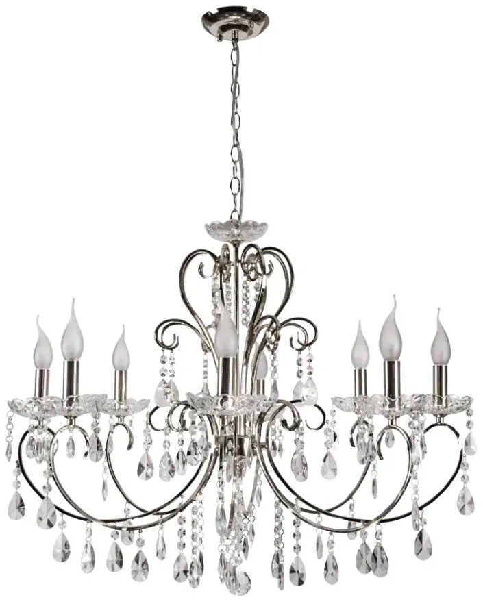 Żyrandol ośmioramienny w stylu glamour K154 C6-D48