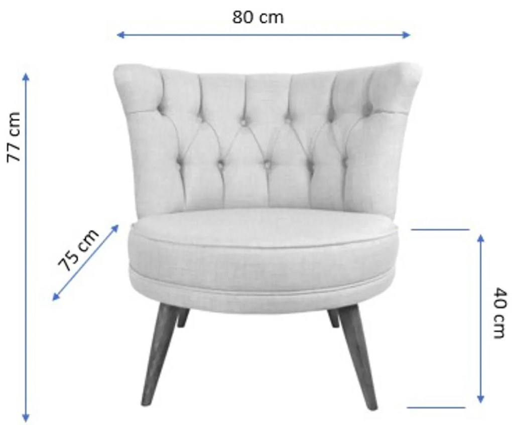 Fotel Richland Grey