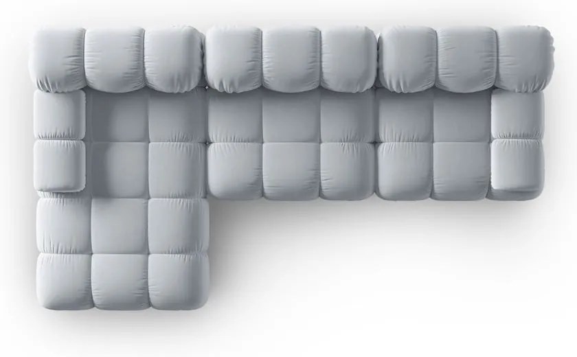 Jasnoniebieska aksamitna sofa 285 cm Bellis – Micadoni Home