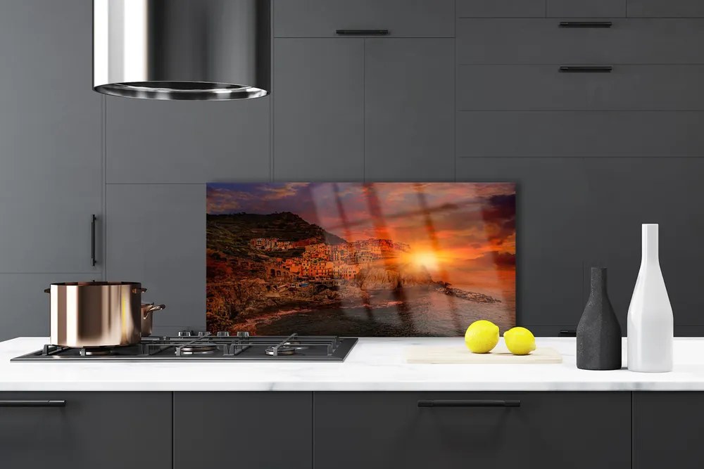 Panel Kuchenny Panorama Portowego Miasta