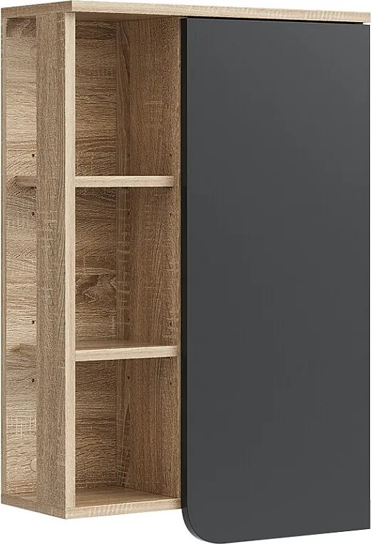 Szafka łazienkowa sonoma/antracyt 50x20x75 karen