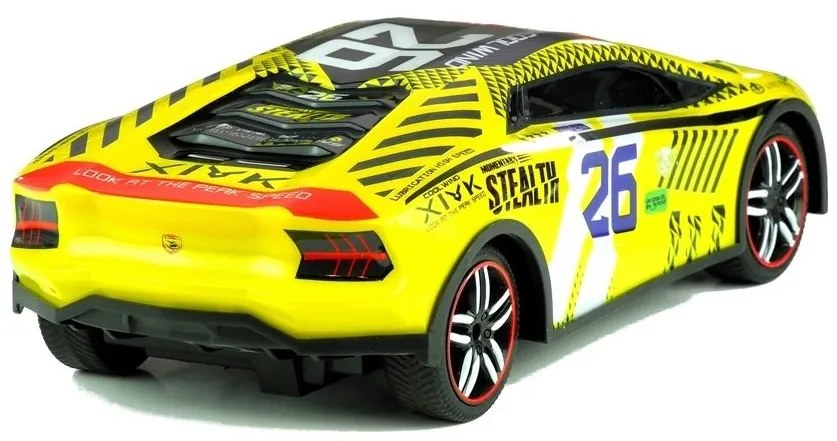 Auto zdalnie sterowane sportowe pilot r/c żółte