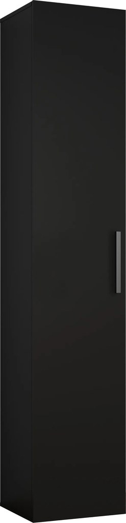 Masseno Garderoba MODULO 160,6/204/40 cm do Przedpokoju Nowoczesna Czarna