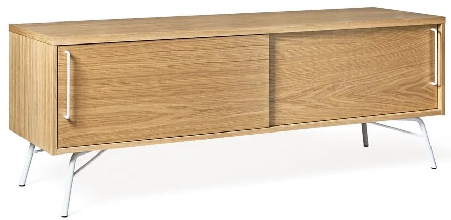 Szafka pod TV z białymi nogami Woodman Ashburn