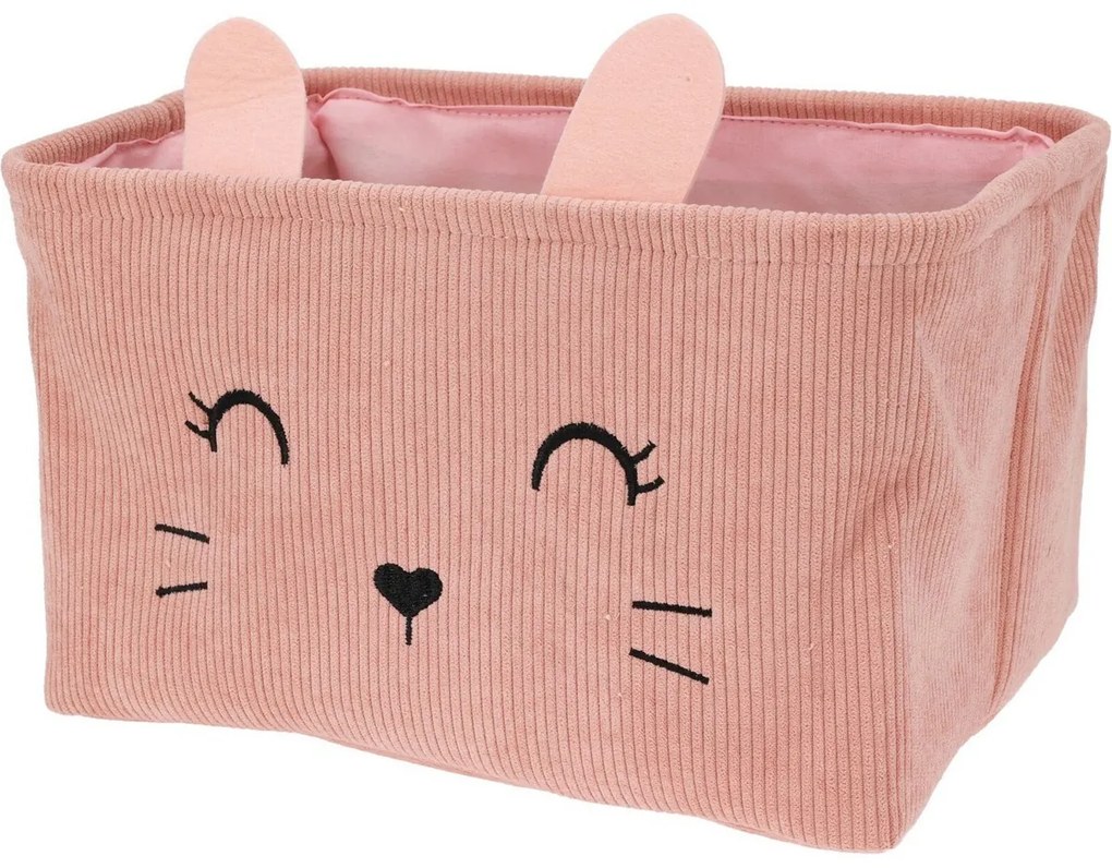 Hatu Zestaw koszyków tekstylnych dla dzieci, różowy, 2 szt.