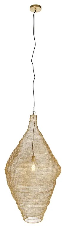 Orientalna lampa wisząca złota 60 cm - Nidum LKolonialny Oswietlenie wewnetrzne