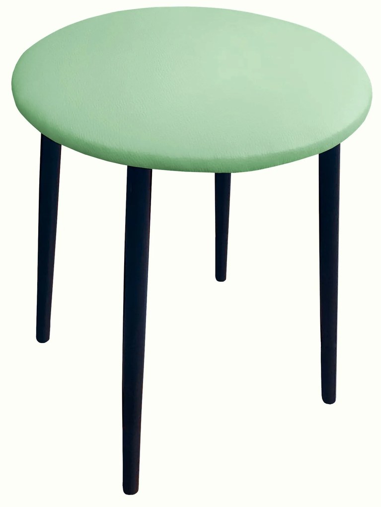 Taboret TRIX D07 seledynowy podstawa czarna