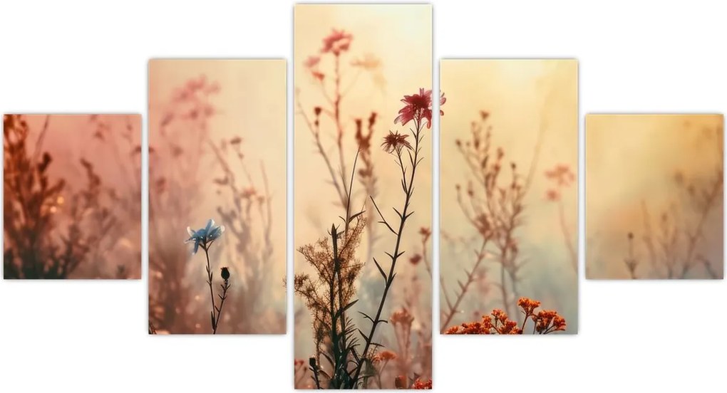 Obraz - Dzikie kwiaty (125x70 cm)
