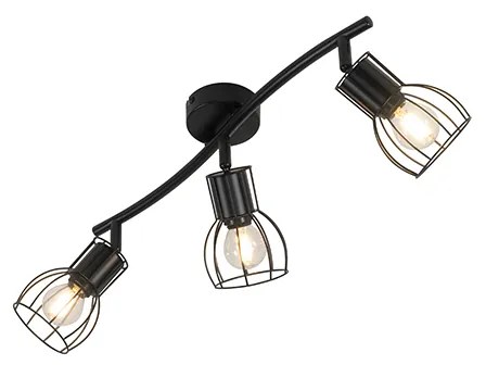 Nowoczesny Plafon / Reflektorek / Spot / Spotow / Lampy sufitowe czarny 63 cm 3-punktowy regulowany - Botu Nowoczesny Oswietlenie wewnetrzne