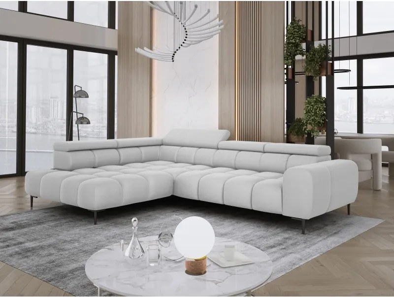 Narożnik PLAZA L Lewostronny w tkaninie SOLAR 80 WERSAL