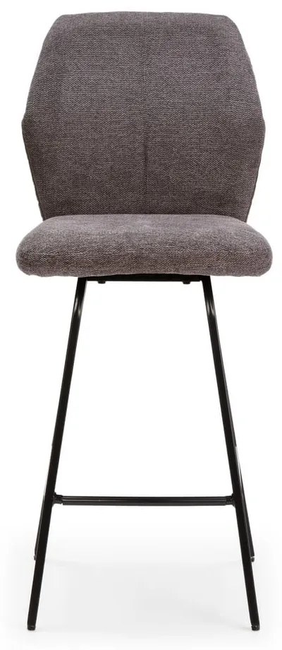 Ciemnoszare hokery zestaw 4 szt. 65 cm Bei – Marckeric
