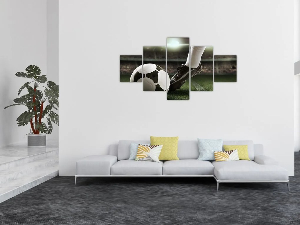 Obraz - Piłka nożna (125x70 cm)